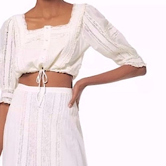 NWT POLO by Ralph Lauren Embroidered Crop Top, 2 - Picture 1 of 8